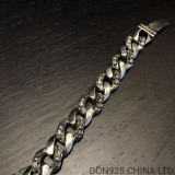 CHROME HEARTS Floral ID Chain Thick Bracelet