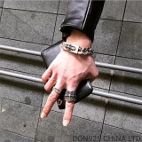 CHROME HEARTS Floral ID Chain Thick Bracelet