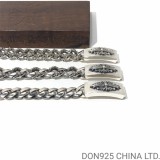 CHROME HEARTS Floral ID Chain Thick Bracelet