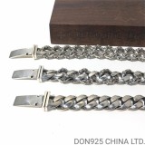 CHROME HEARTS Floral ID Chain Thick Bracelet