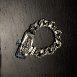 CHROME HEARTS Floral ID Chain Thick Bracelet