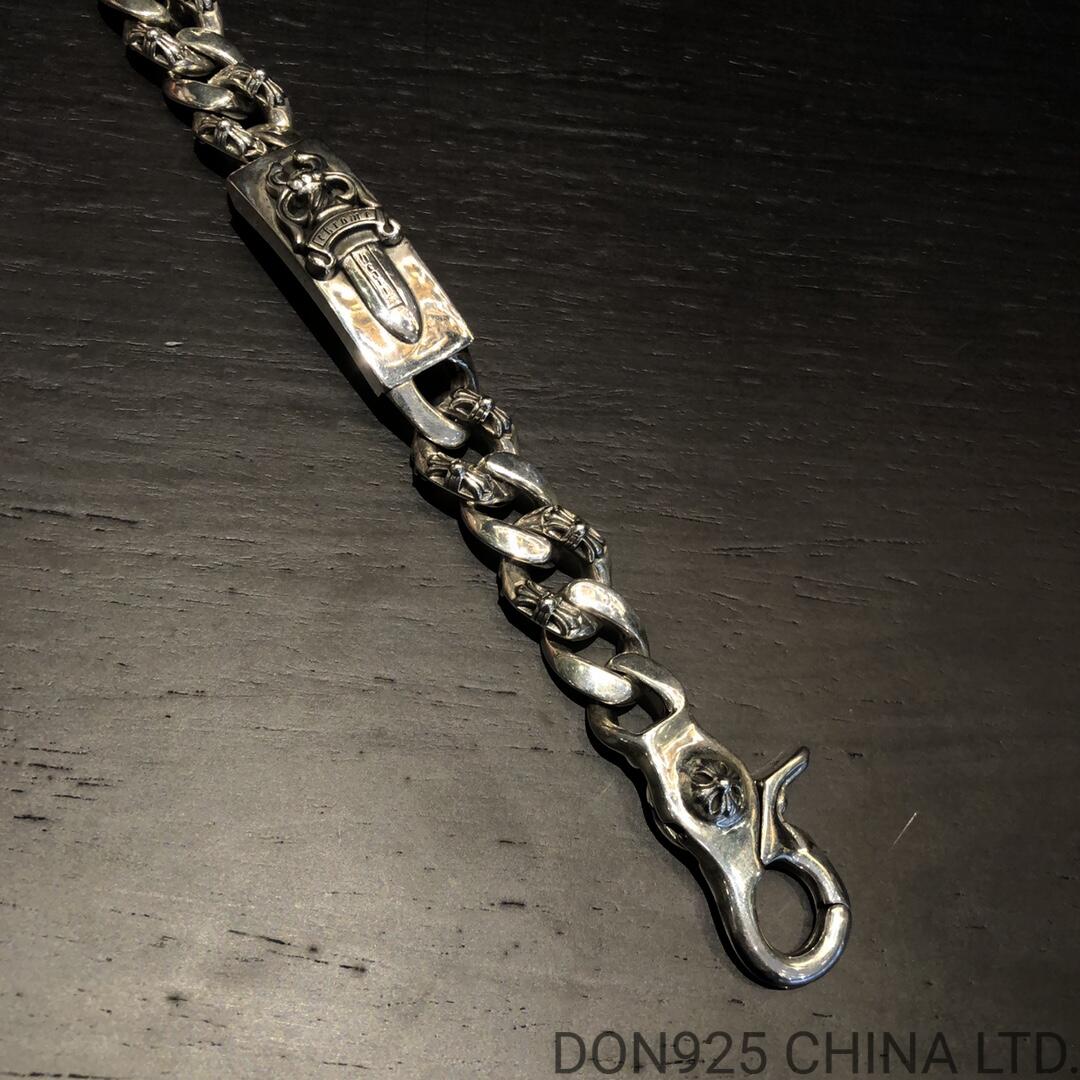 CHROME HEARTS Dagger Link Clip Thick Bracelet