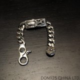 CHROME HEARTS Dagger Link Clip Thick Bracelet