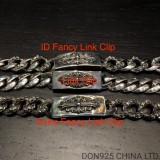 CHROME HEARTS Floral Link Clip Thick Bracelet