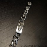 CHROME HEARTS Floral Link Clip Thick Bracelet