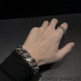 CHROME HEARTS Link Clip Thick Bracelet