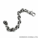 CHROME HEARTS Link Clip Thick Bracelet