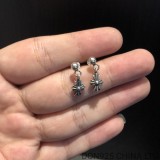 Chrome Hearts Tiny E Plus Drop Earring in 925s Silver (1 Pair)