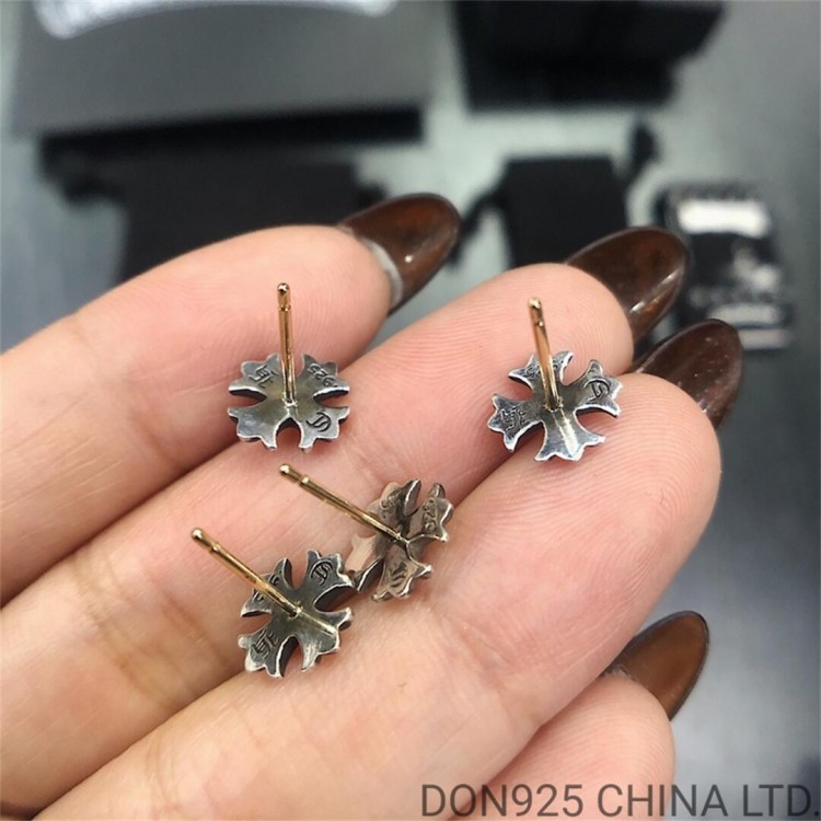 Chrome Hearts Plus Stud Earring in 925s Silver (1 Pair)