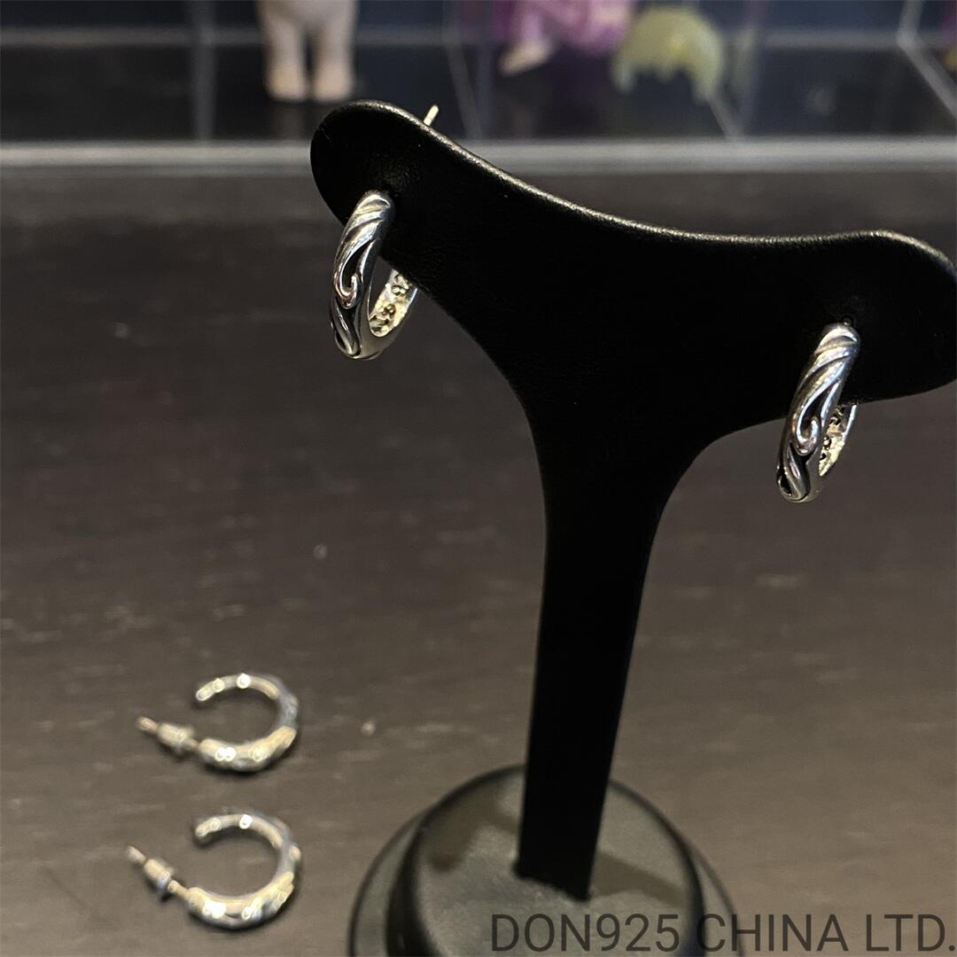 CHROME HEARTS Scroll Hoop Earrings 