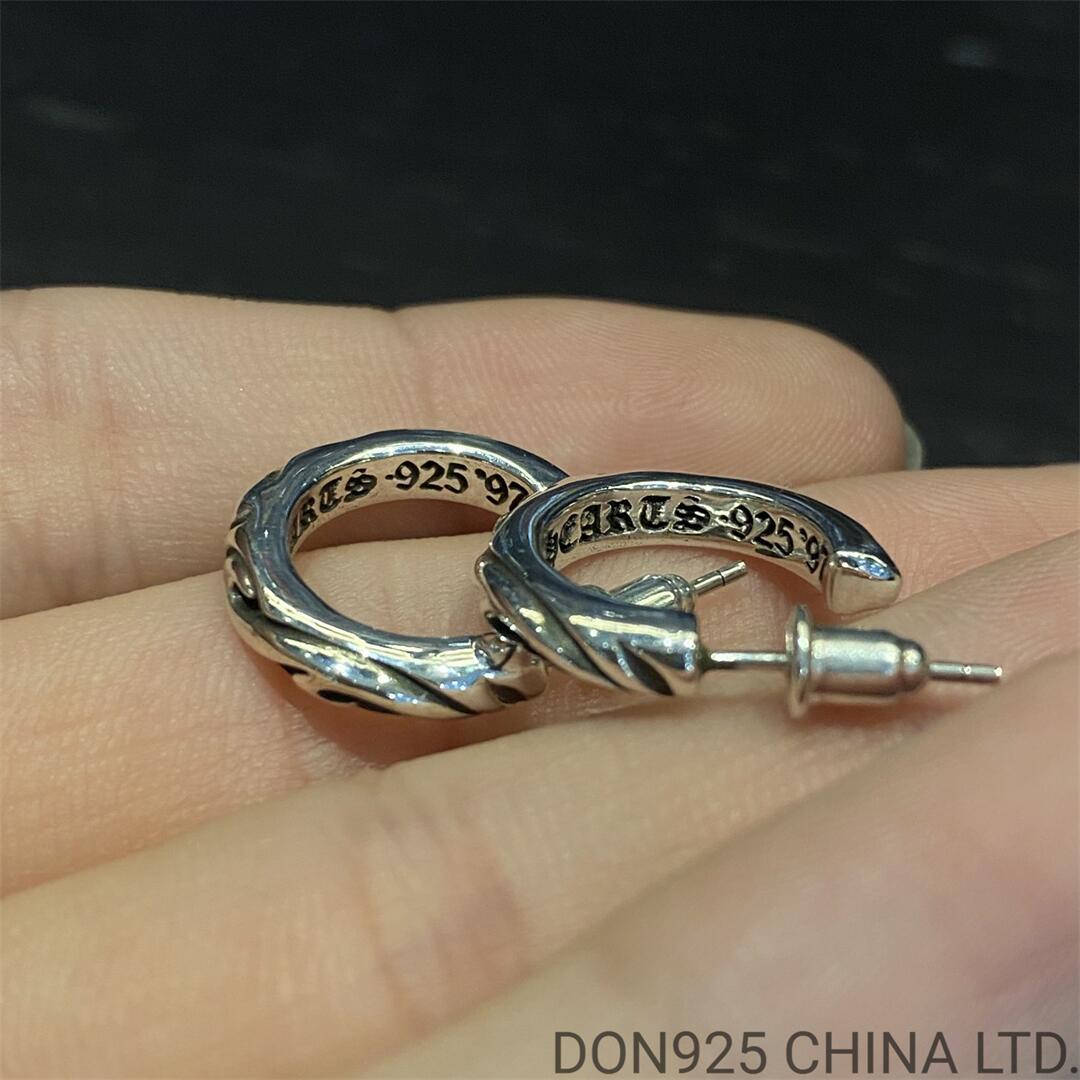 CHROME HEARTS Scroll Hoop Earrings