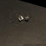Chrome Hearts Pyramid Plus Stud Earrings in 925s Silver (1 Pair)