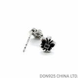 Chrome Hearts BS Fleur Stud Earrings in 925s Silver (1 Pair)