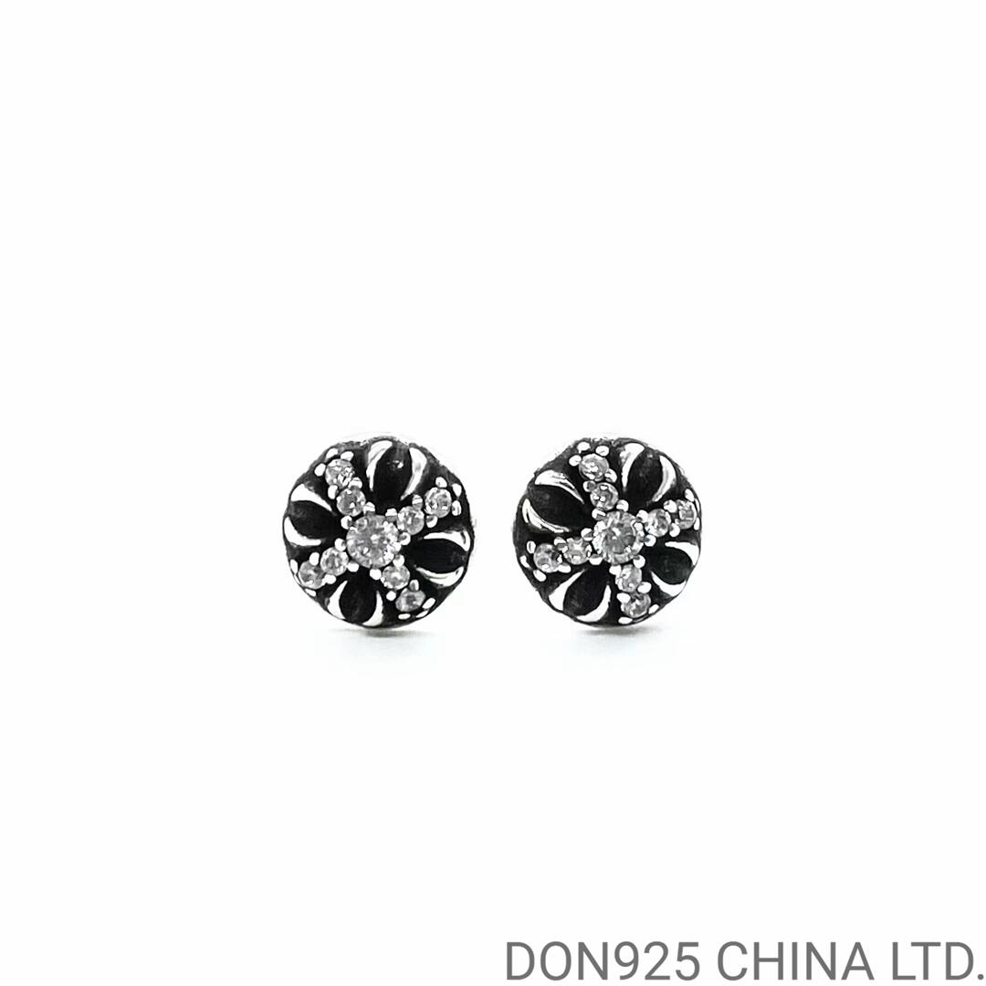 CHROME HEARTS Crossball Stud Earrings