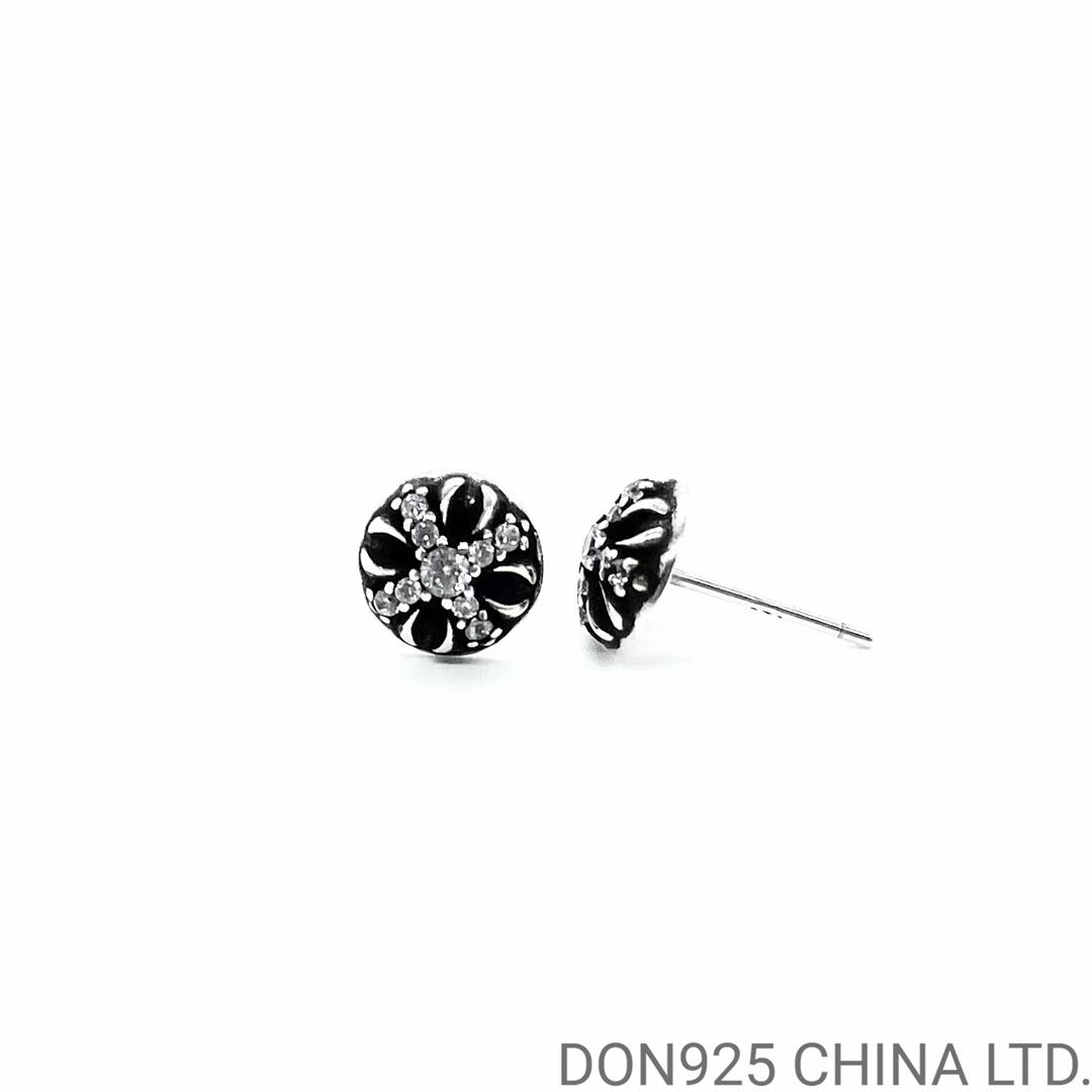 CHROME HEARTS Crossball Stud Earrings