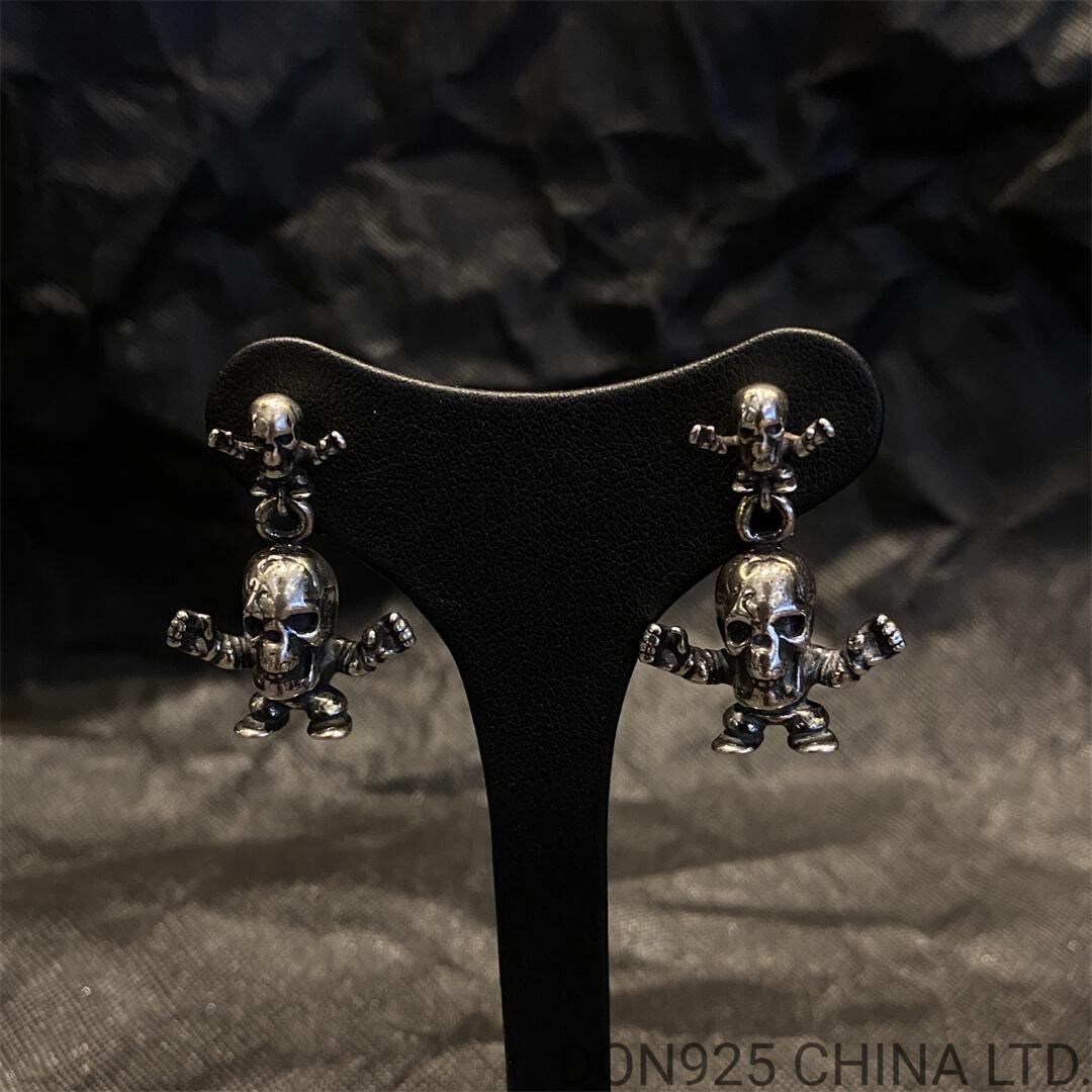 CHROME HEARTS Double Foti Harris Teeter Earrings 