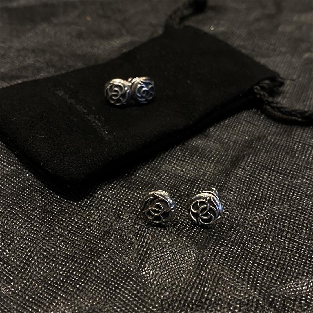 CHROME HEARTS Rose Stud Earrings