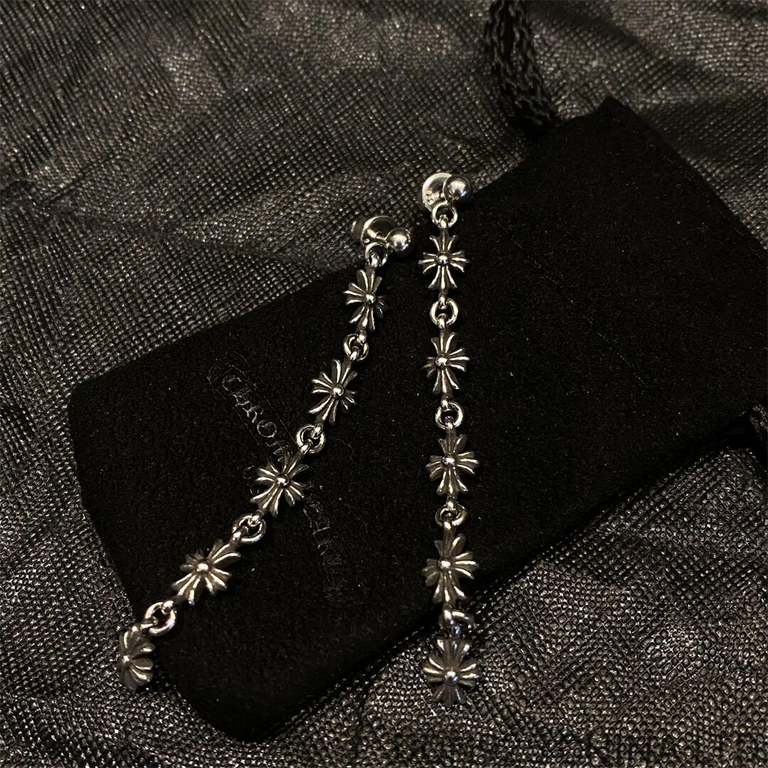 CHROME HEARTS 5 Drop Cross Earrings