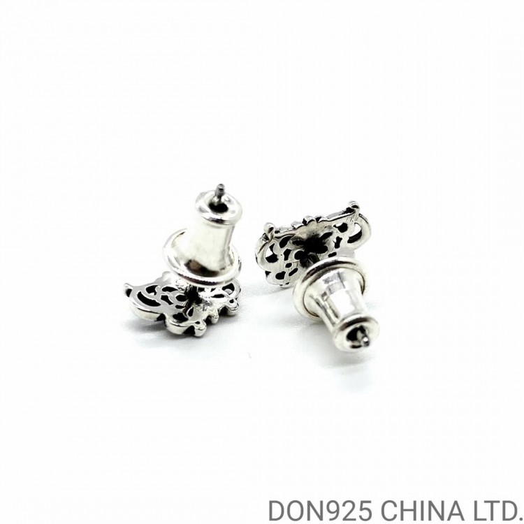 Chrome Hearts Butterfly Sutd Earrings in 925s Silver (1 Pair)