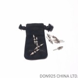 Chrome Hearts Spike Stud Earrings in 925s Silver (1 Pair)