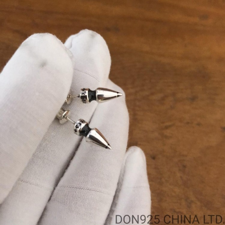 Chrome Hearts Spike Stud Earrings in 925s Silver (1 Pair)