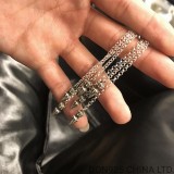 Chrome Hearts Spike Chain Earrings in 925s Silver (1 Pair)