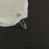 Chrome Hearts Safety Pin Earring in 925s Silver with Diamond (1 Piece)