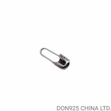 Chrome Hearts Mini Safety Pin Earring in 925s Silver (1 Piece)