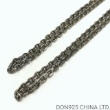 CHROME HEARTS Paper Chain Necklace with Diamonds