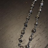 CHROME HEARTS Dice and Crossball Necklace 55CM