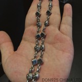 CHROME HEARTS Dice and Crossball Necklace 55CM