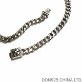CHROME HEARTS Box ID Chain Choker Necklace