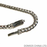 CHROME HEARTS Bella Mini ID Chain Choker Necklace 38CM