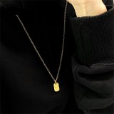 22K Gold CHROME HEARTS Star Dog Tag Necklace (with Gold NE Chain)