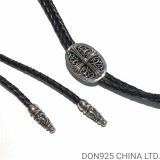 CHROME HEARTS Keeper Necklace (with 100CM Leather Rope)