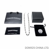 CHROME HEARTS BS Fleur Ball Chain Necklace 60CM