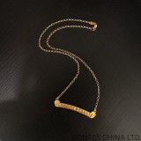 22K Gold CHROME HEARTS Logo Necklace (with 45CM Gold NE Chain)