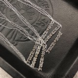 CHROME HEARTS FUCK YOU Logo Necklace (with 45CM NE Chain)