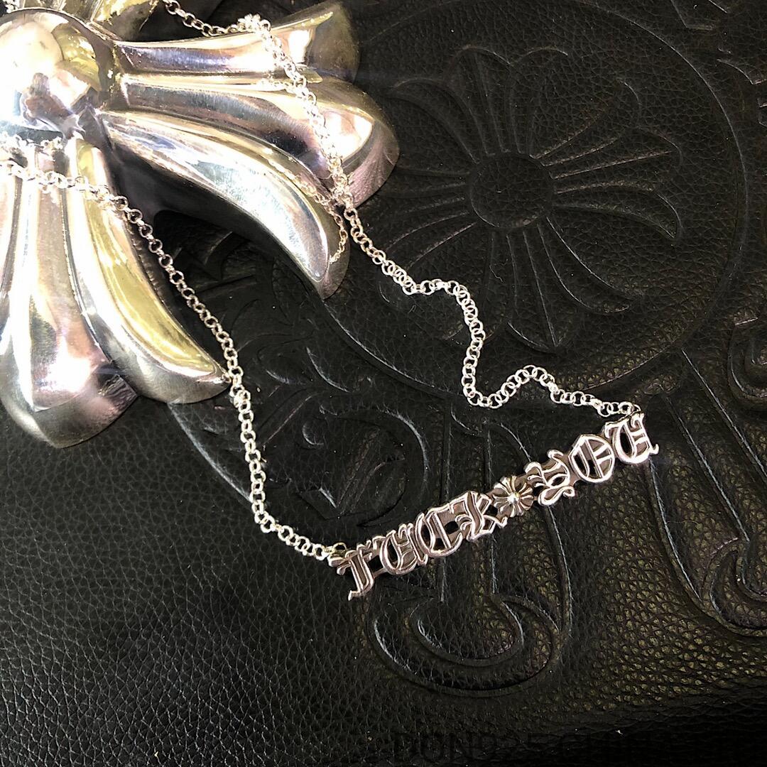 CHROME HEARTS FUCK YOU Logo Necklace (with 45CM NE Chain)