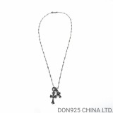 CHROME HEARTS Tiny Cross & Babyfat Necklace (with Twist Chain)