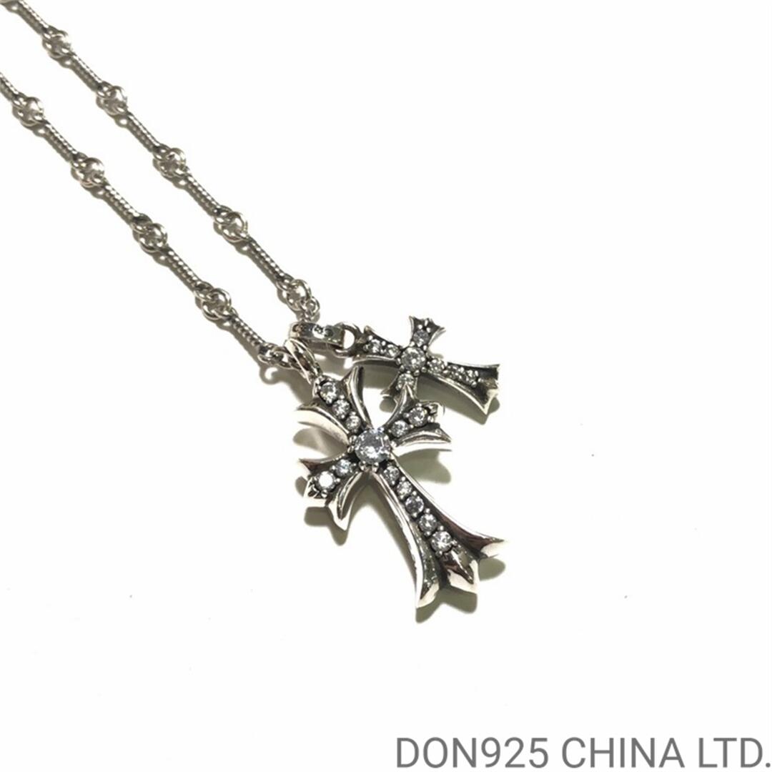 CHROME HEARTS Small Cross & Babyfat Necklace (with Twist Chain)