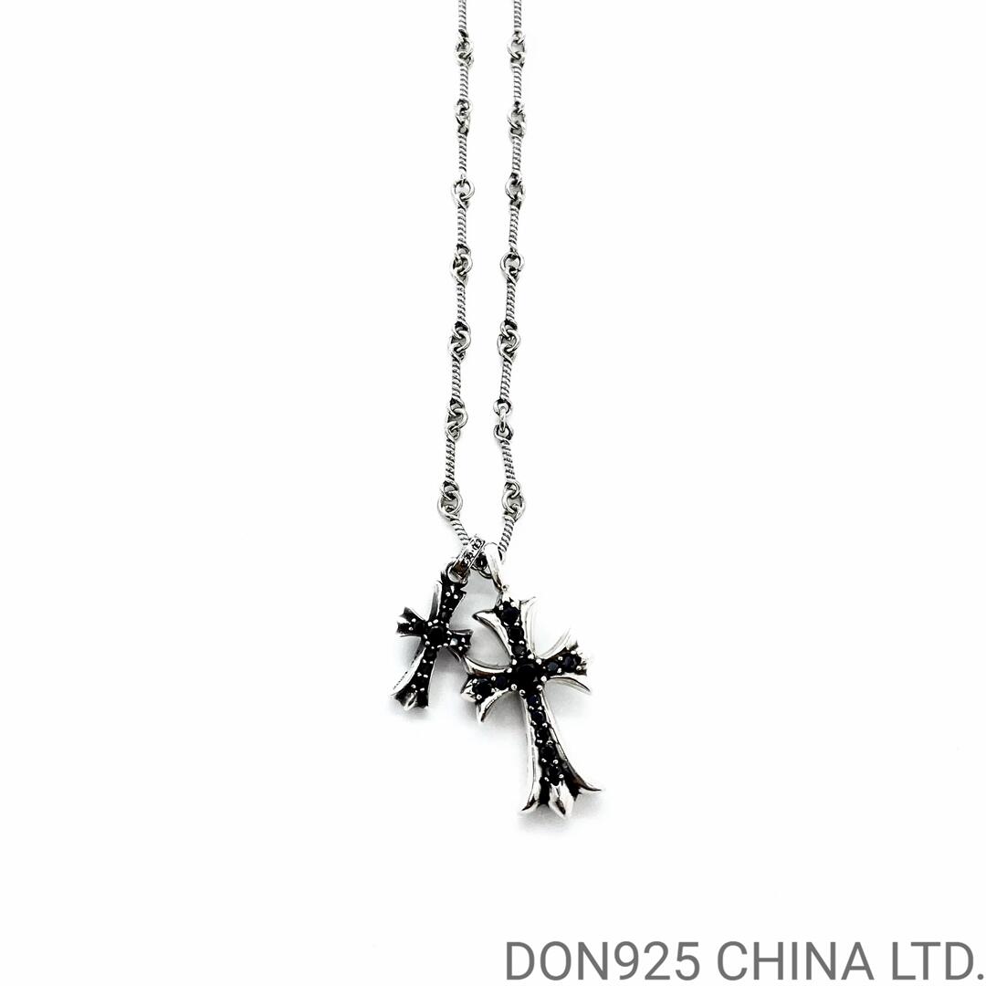 CHROME HEARTS Small Cross & Babyfat Necklace (with Twist Chain)