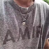 CHROME HEARTS Rolling Stones Lip & Tongue Necklace (with Ball Chain)