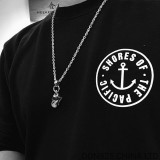 CHROME HEARTS Rolling Stones Lip & Tongue Necklace (with NE Chain)