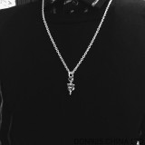 CHROME HEARTS Rolling Stones Three Sided Necklace (with Roll Chain)