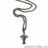 CHROME HEARTS Badge Cross Necklace