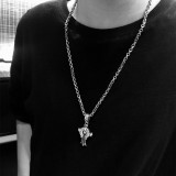 CHROME HEARTS Badge Cross Necklace