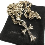 CHROME HEARTS Small Cross Necklace (with Paper Chain)