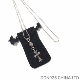 CHROME HEARTS Tiny Cross Necklace (with Ball Chain)