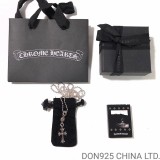 CHROME HEARTS Tiny Cross Necklace (with Ball Chain)